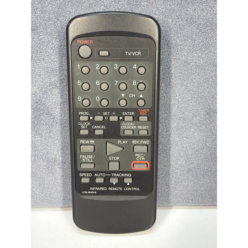 Universal infrared Remote Control 076L0640A Black 5.5”